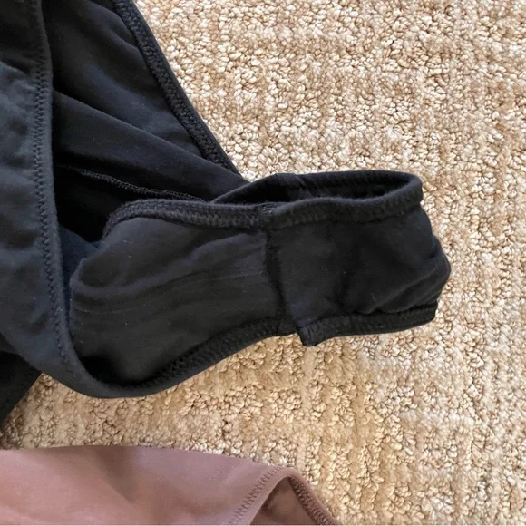 Everlane Seamless Camisole Bodysuits - Black and Mauve - Picture 7 of 8